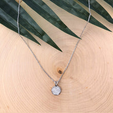 Load image into Gallery viewer, Pave Circle Diamond Pendant Necklace