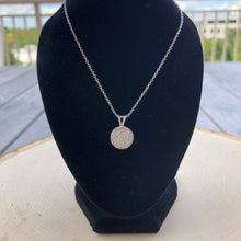 Load image into Gallery viewer, Pave Circle Diamond Pendant Necklace