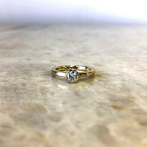 Bezel Set Diamond Ring